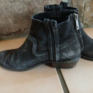 Dolce Vita Booties Womens Size 6 Suede Block Heel Zipper Boho Western